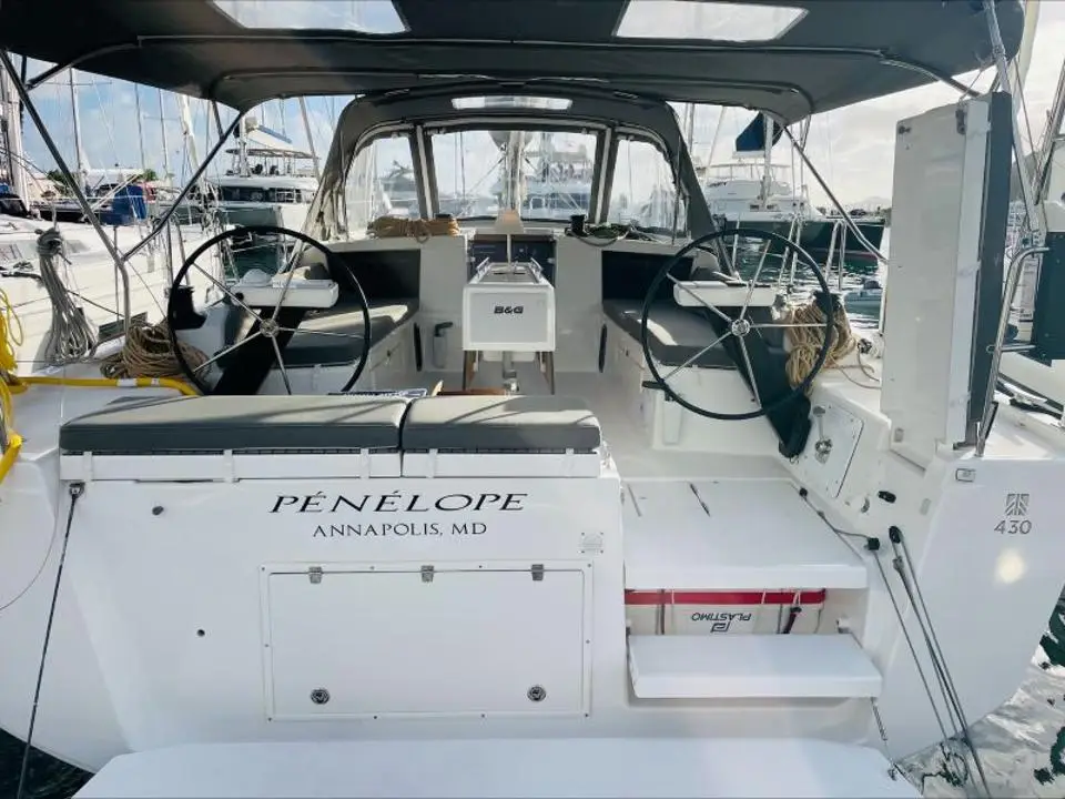 Dufour 430 Penelope in BVI, Tortola, Nanny Cay Marina