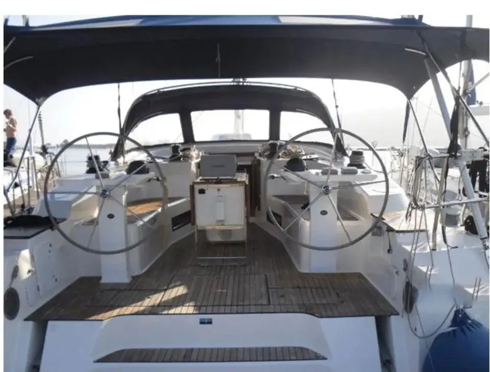Bavaria Cruiser 50 Juniper in Lefkas main port