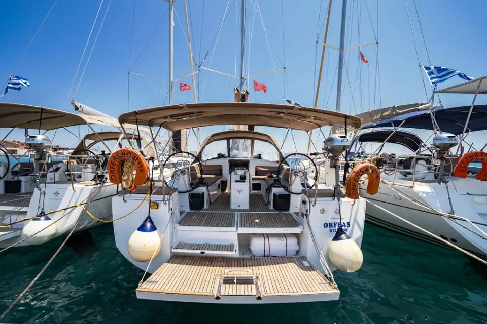 Sun Odyssey 440 Orfeas in Lavrion, main port