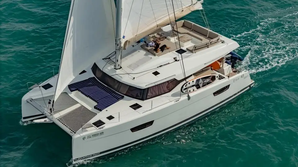 Fountaine Pajot Elba 45 Chammak Challo in Phuket, Yacht Haven Marina
