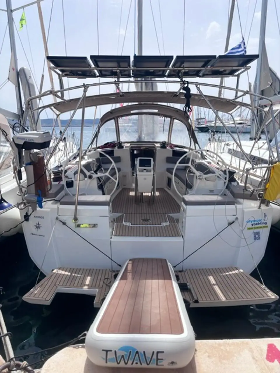 Sun Odyssey 449 Kronos in Lavrion, main port