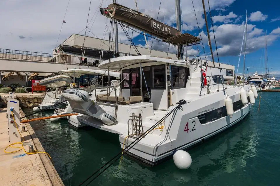 Bali 4.2 Liesbeth in Trogir, Yachtclub Seget (Marina Baotić)