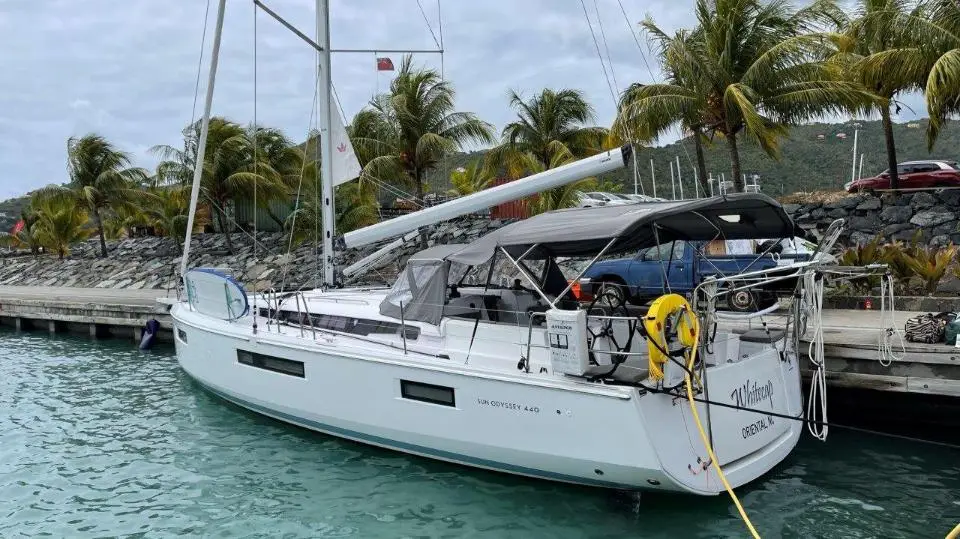 Sun Odyssey 440 White Cap in BVI, Tortola, Ritter House Marina