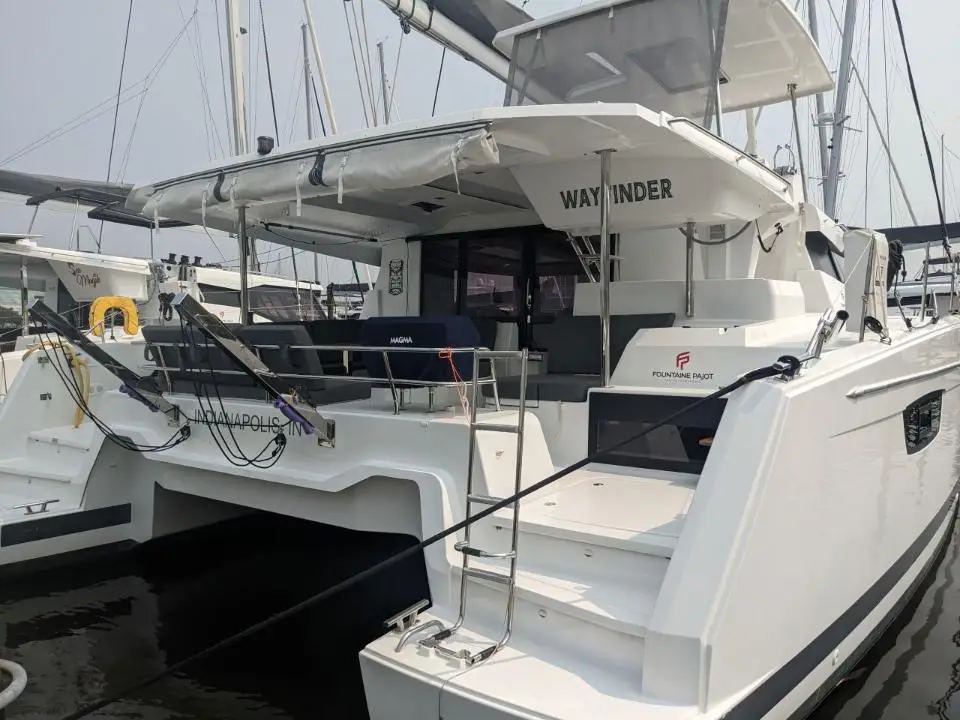 Fountaine Pajot Astrea 42 Maestro Wayfinder in Bahamas, Abacos, Boat Harbour Marina