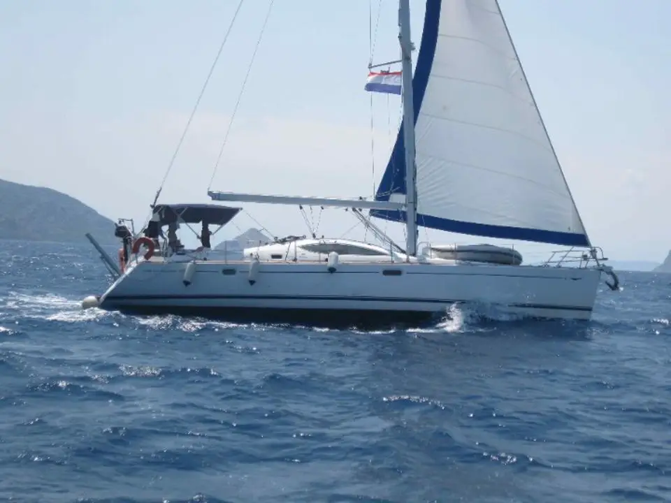 Sun Odyssey 49 DS Idrea in Lavrion, main port