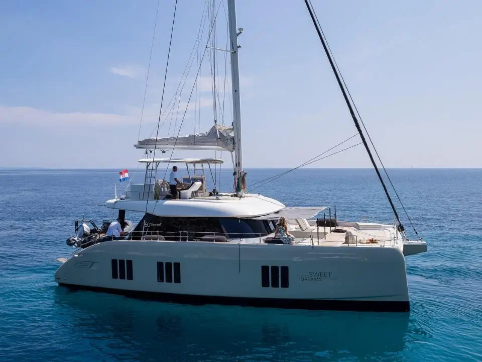 Sunreef 50 Sweet Dreams in Marina Kastela