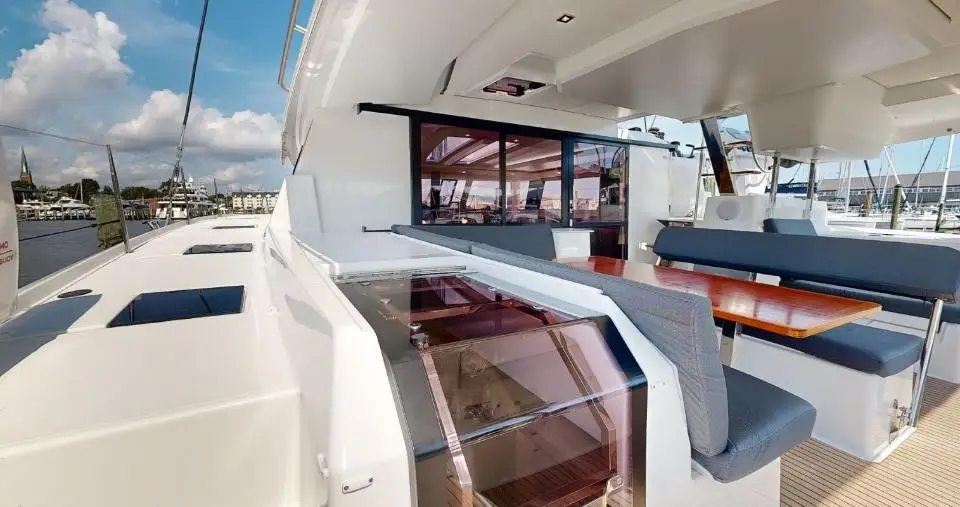 Fountaine Pajot Tanna 47 Dragonfly in BVI, Tortola, Nanny Cay Marina