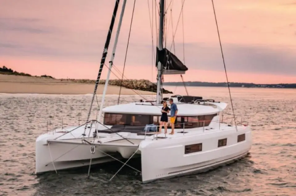 Lagoon 46 silver elli in Ibiza, Club Nàutic Sant Antoni de Portmany