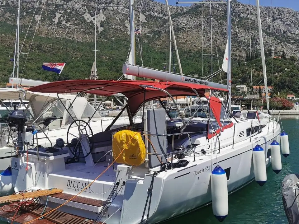 Oceanis 46.1 Blue sky in Dubrovnik, Komolac, ACI Marina Dubrovnik