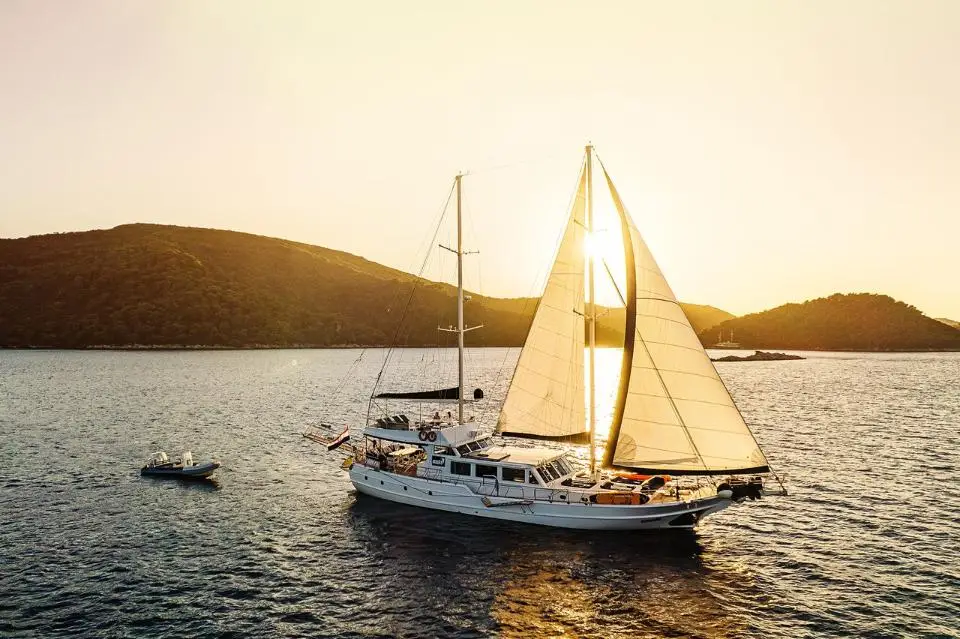 Gulet Maske in Marina, Marina Agana (in der Nähe von Trogir)