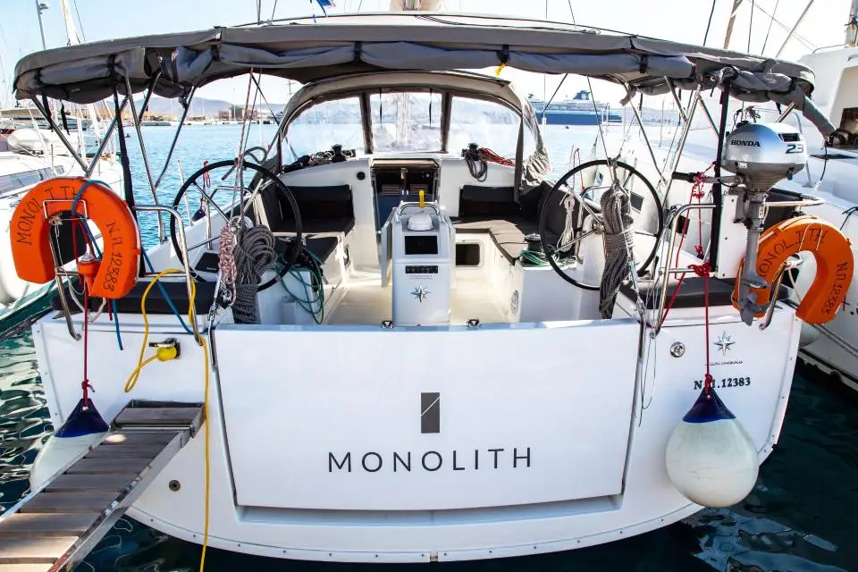 Sun Odyssey 440 Monolith in Lefkada, Nydri, Armonia Hotel