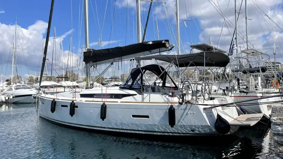 Sun Odyssey 449 Amelie in Corfu, Gouvia Marina