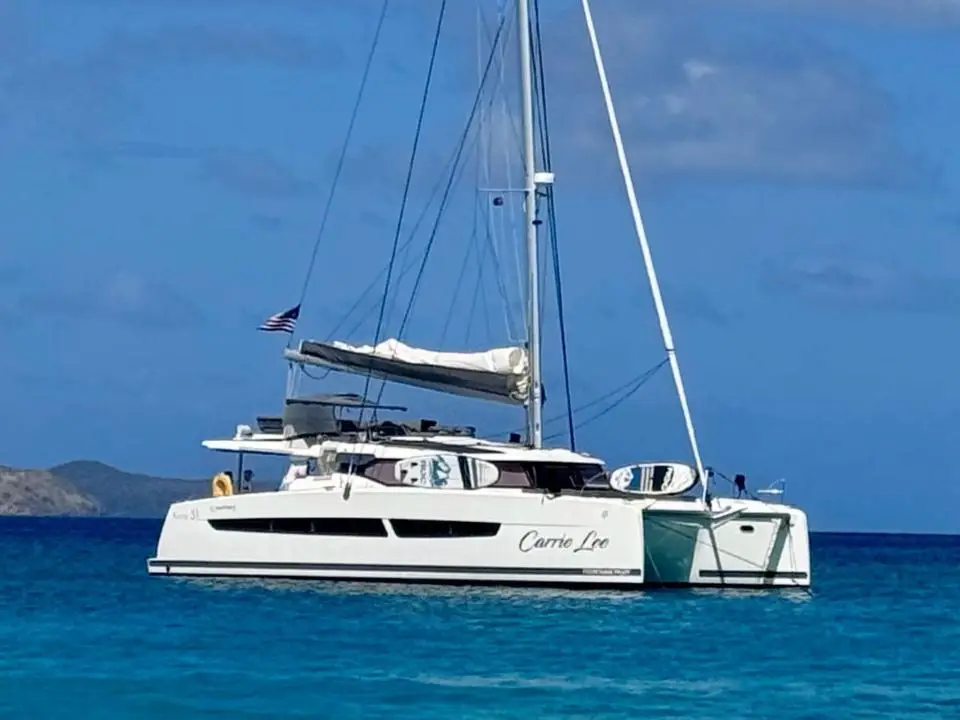Fountaine Pajot Aura 51 Carrie Lee in BVI, Tortola, Nanny Cay Marina