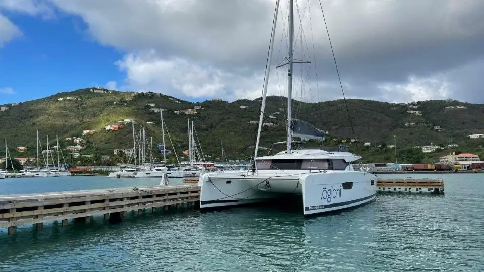 Fountaine Pajot Elba 45 Ogibni in BVI, Tortola, Ritter House Marina