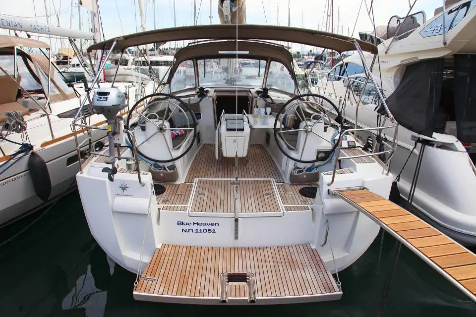 Sun Odyssey 469 Blue Heaven in Corfu, Benitses Port Yacht Marina