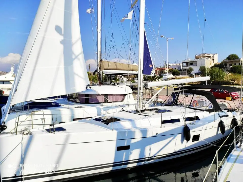 Hanse 458 Xristina in Athens, Alimos marina
