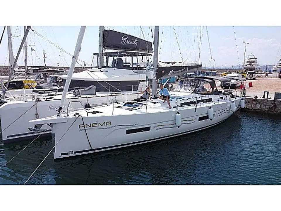 Dufour 530 Anema in Athens, Alimos marina