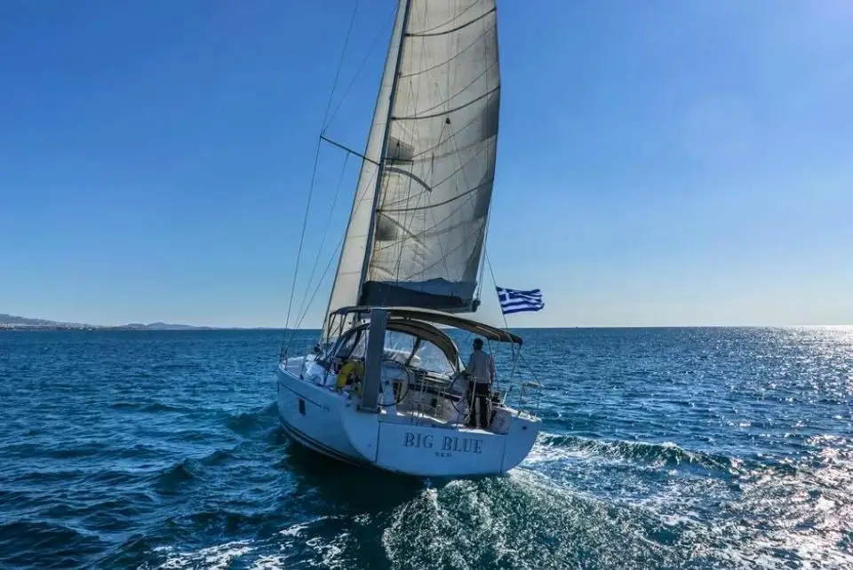 Hanse 508 Big Blue in Athens, Alimos marina
