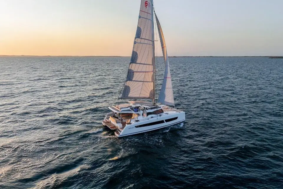 Fountaine Pajot FP 41 Quatuor 4 Olympos in Lavrion, main port