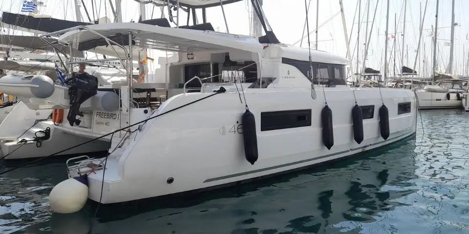 Lagoon 46 OW Free Bird II in Lavrion - Olympic Marine