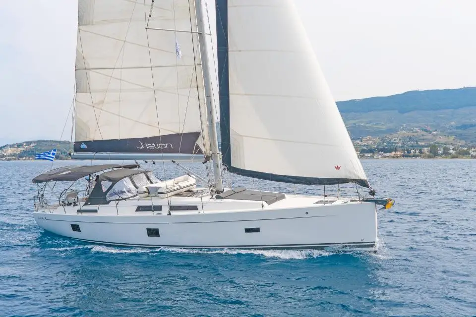 Hanse 458 C-Ya in Lavrion, main port